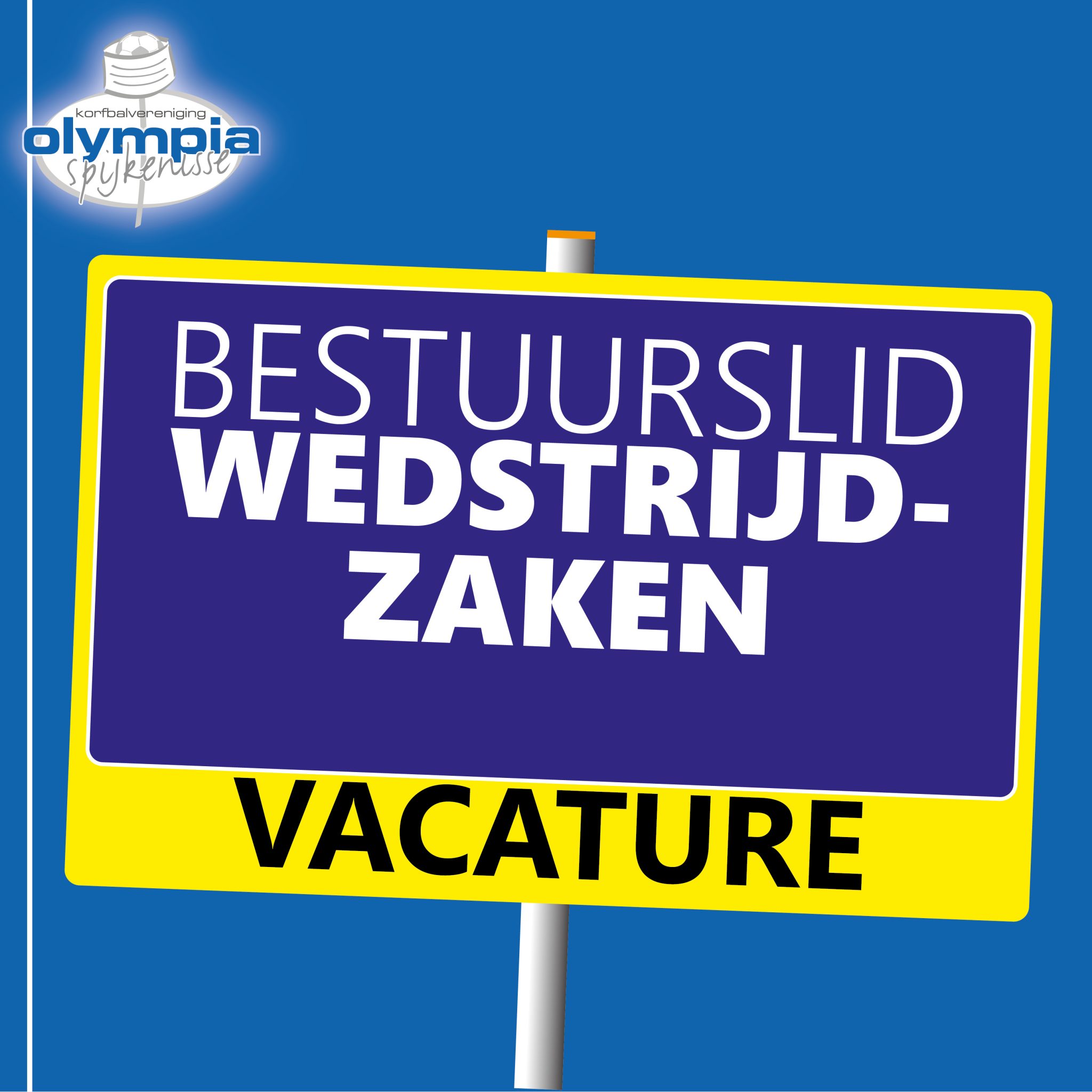 Vacature: Bestuurslid wedstrijdzaken